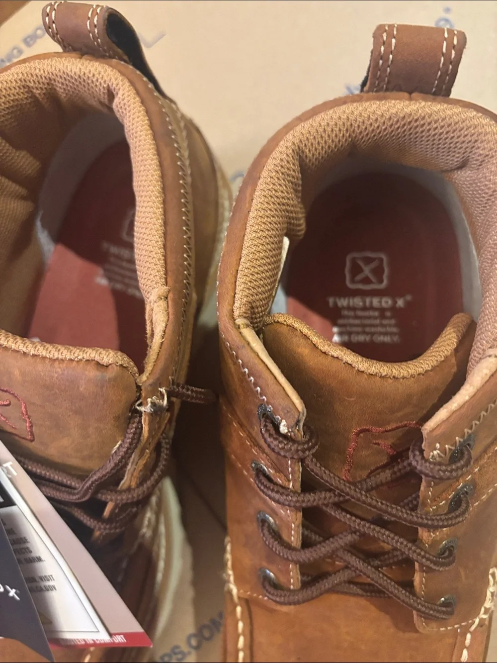 NWT Twisted X Men's Tan/Brown Leather Boots
